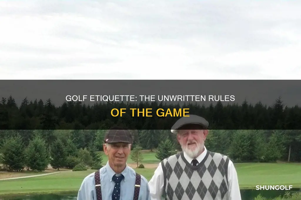 what is proper golf etiquette