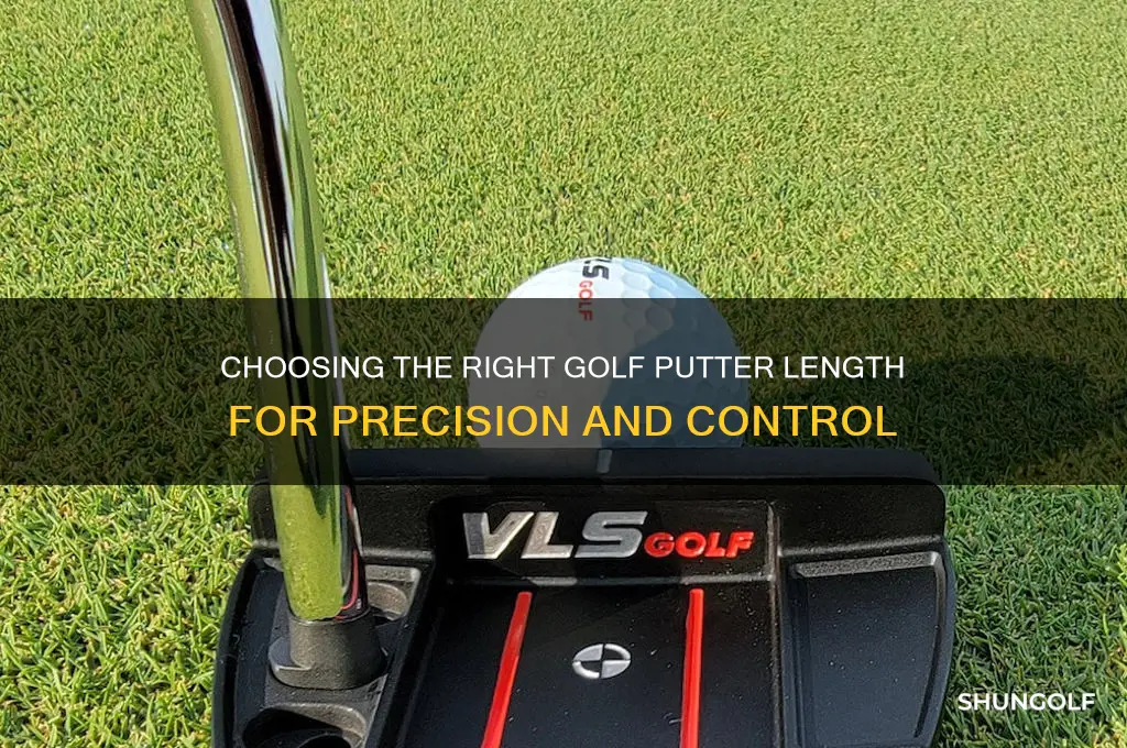 what is proper length for a golf putter