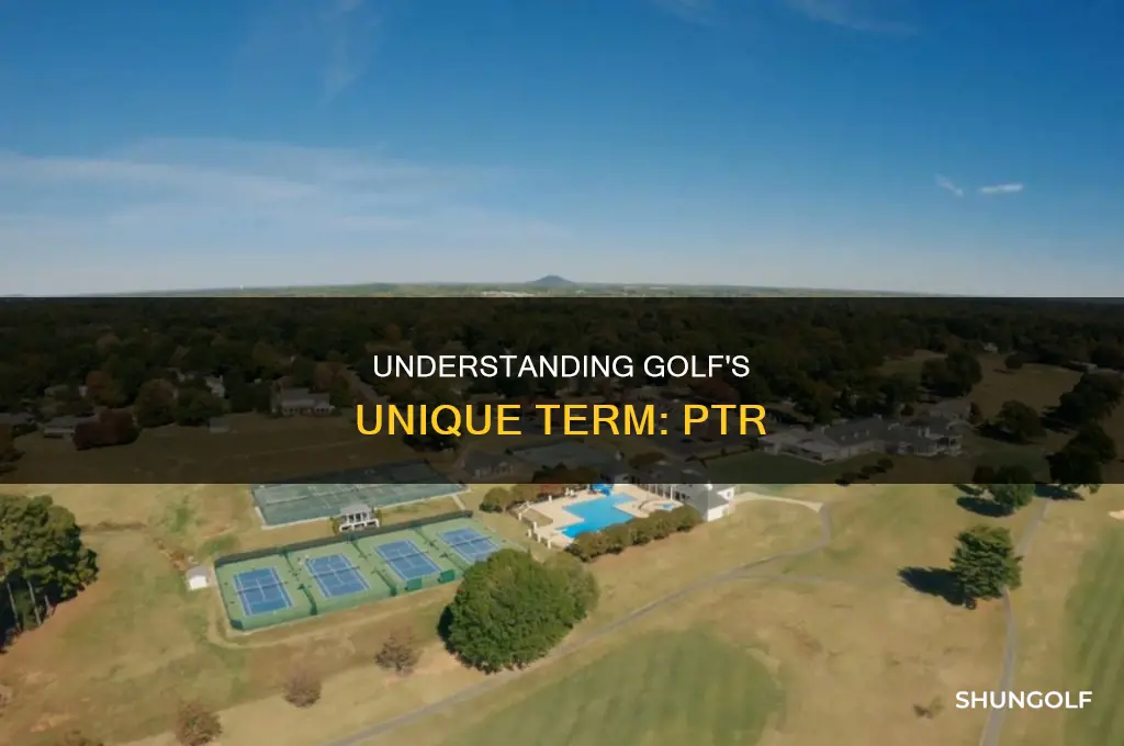 what is ptr in golf