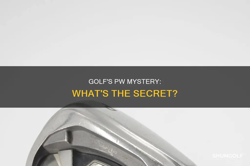 what is pw golf
