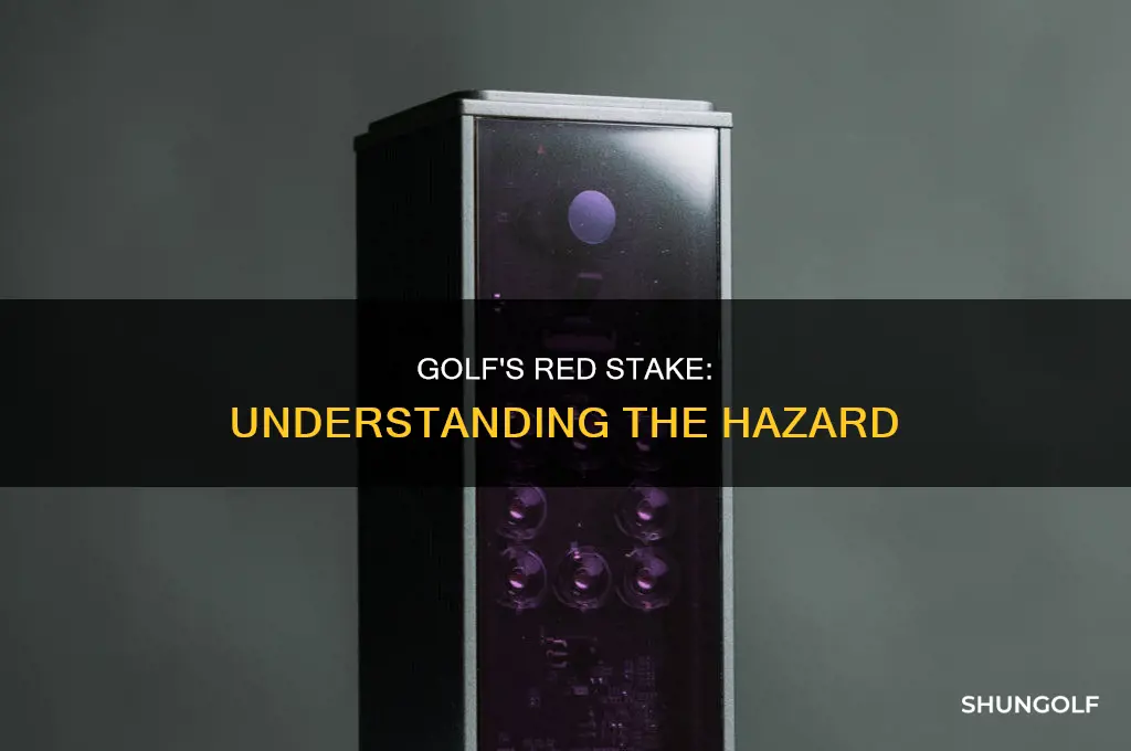 what is red stake in golf