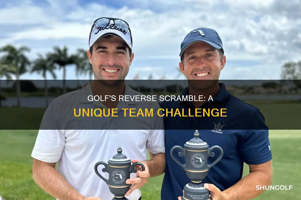 what is reverse scramble golf