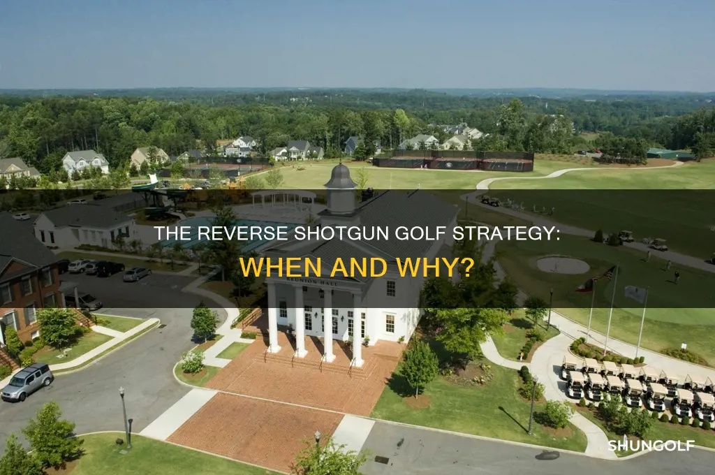 what is reverse shotgun in golf