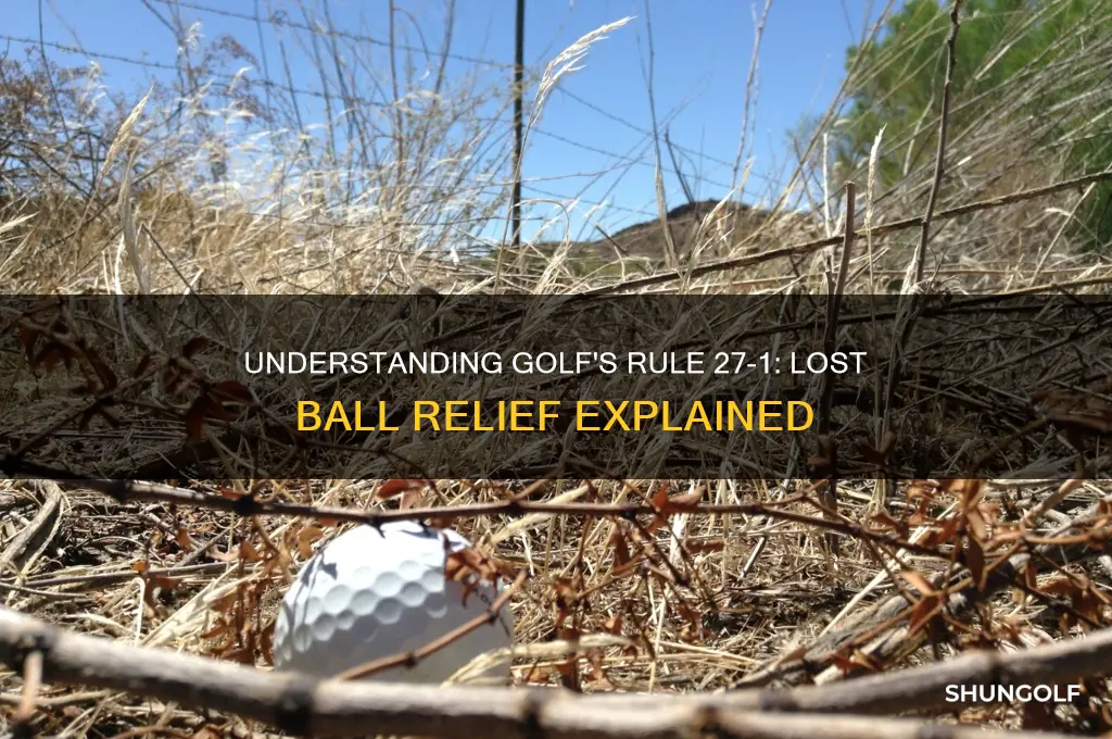 what is rule 27-1 in golf