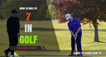 Understanding Golf's Rule 33-7: A Comprehensive Guide for Players