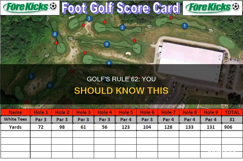 what is rule 62 in golf