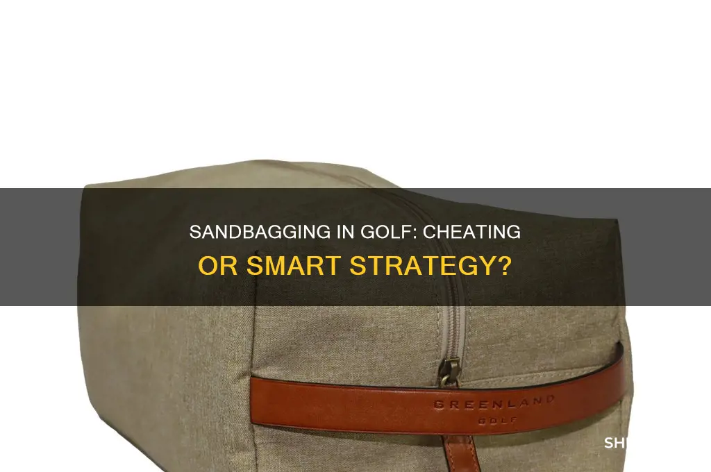 what is sandbagging golf