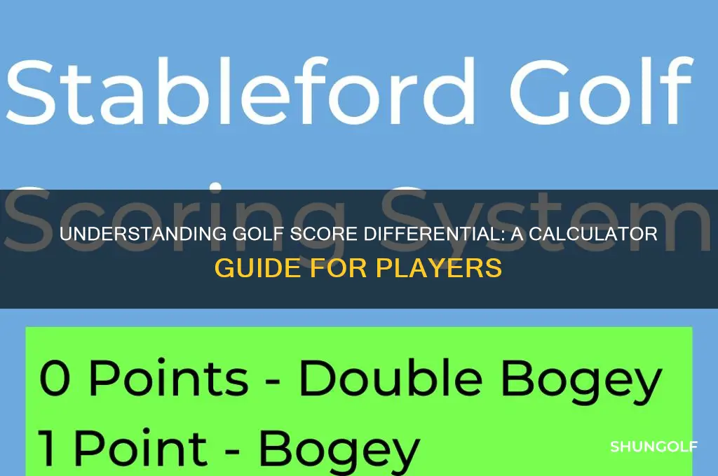 what is score differential in golf calculator