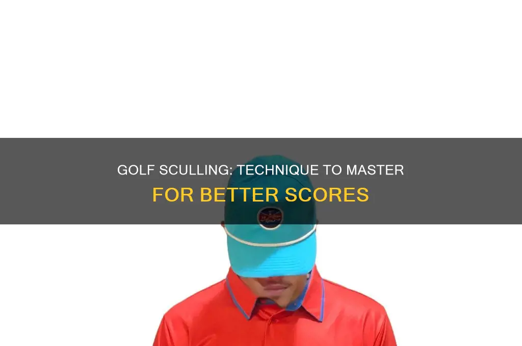 what is sculling in golf
