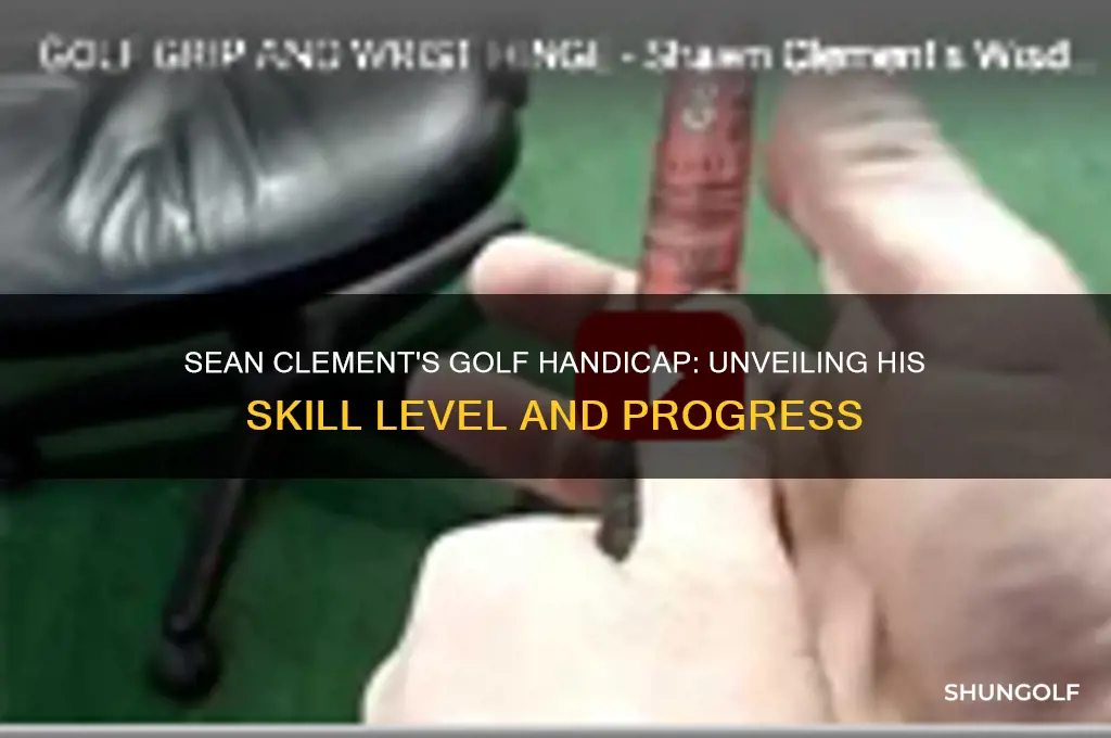 what is sean clenents golf handicap