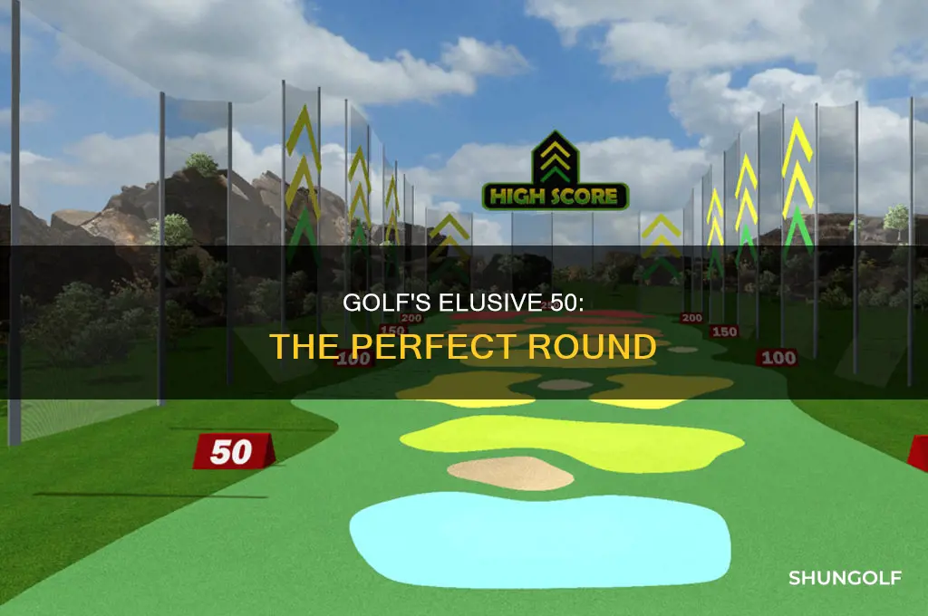 what is shooting 50 in golf