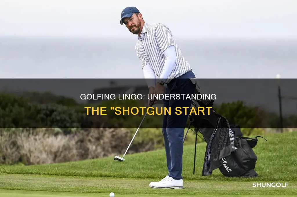 what is shotgun in golfing
