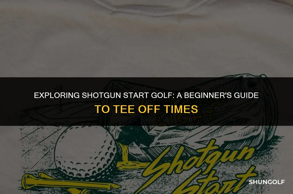 what is shotgun start golf