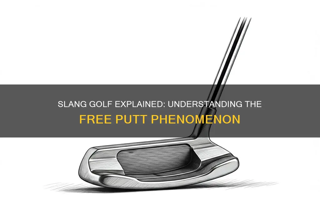 what is slang golf for a free putt