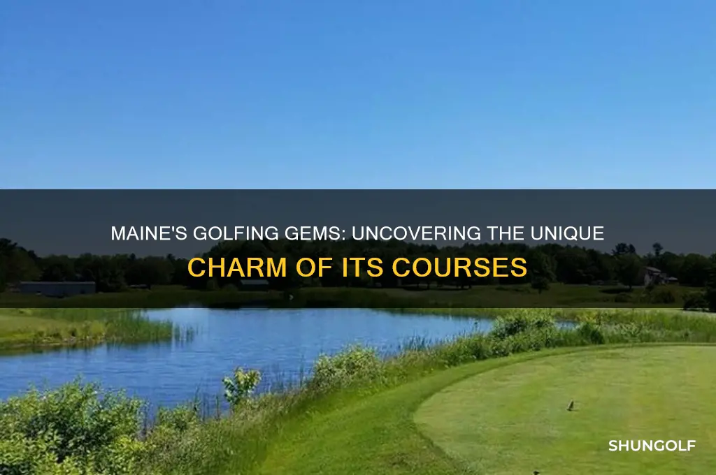 what is so unique about the golfing places in maine