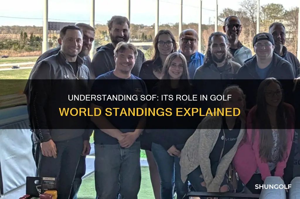 what is sof in golf world standings