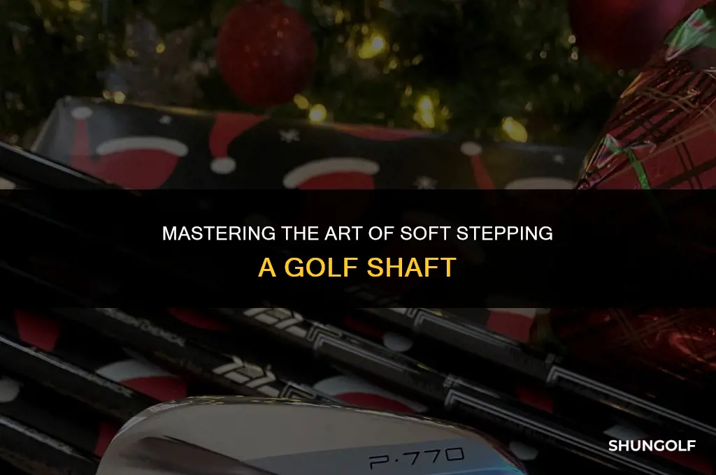 what is soft stepping a golf shaft