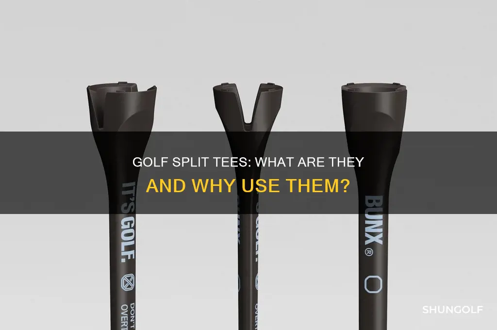 what is split tees in golf