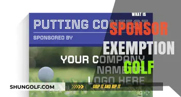 Golf's Sponsor Exemption: How It Works