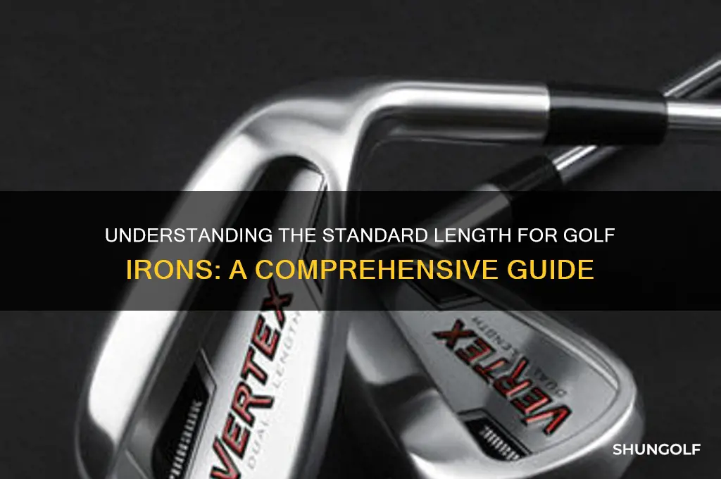 what is standard length for golf irons