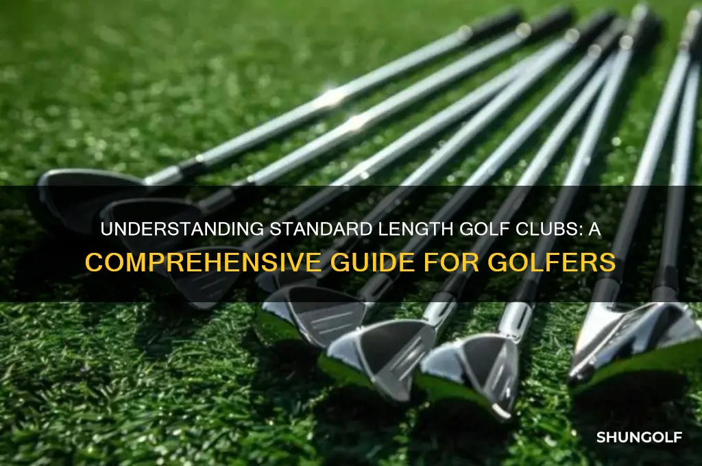 what is standard length golf clubs