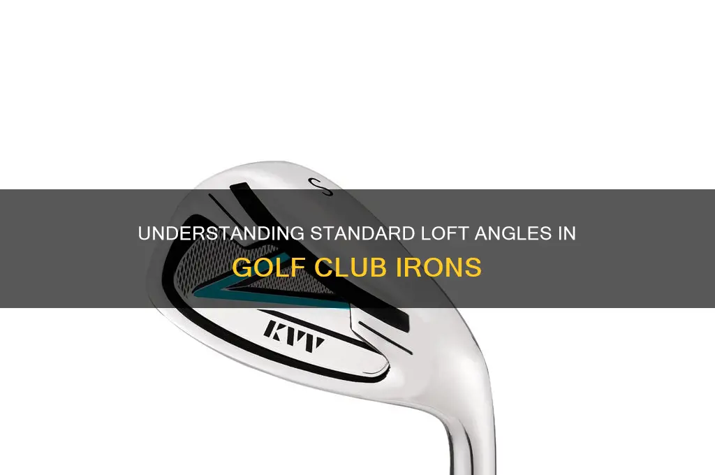 what is standard loft of golf club irons