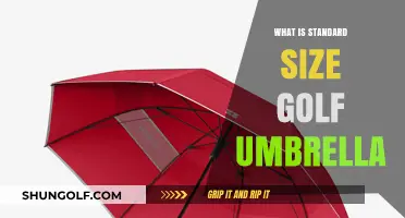 Golf Umbrella Size: What's the Standard?
