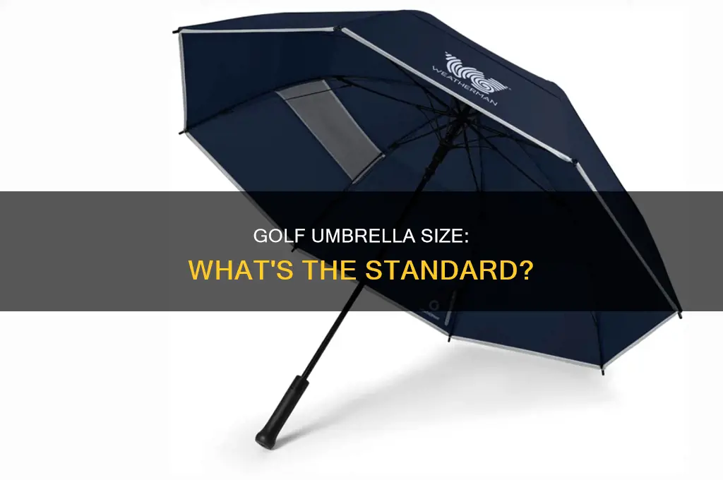 what is standard size golf umbrella