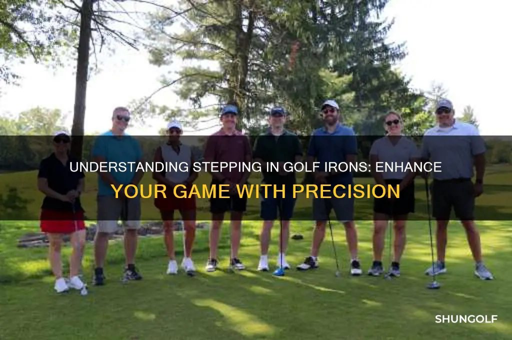what is stepping in golf irons