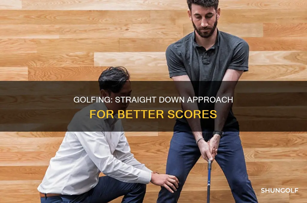 what is straight down golf