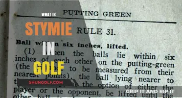 Stymie in Golf: An Unfortunate Obstacle