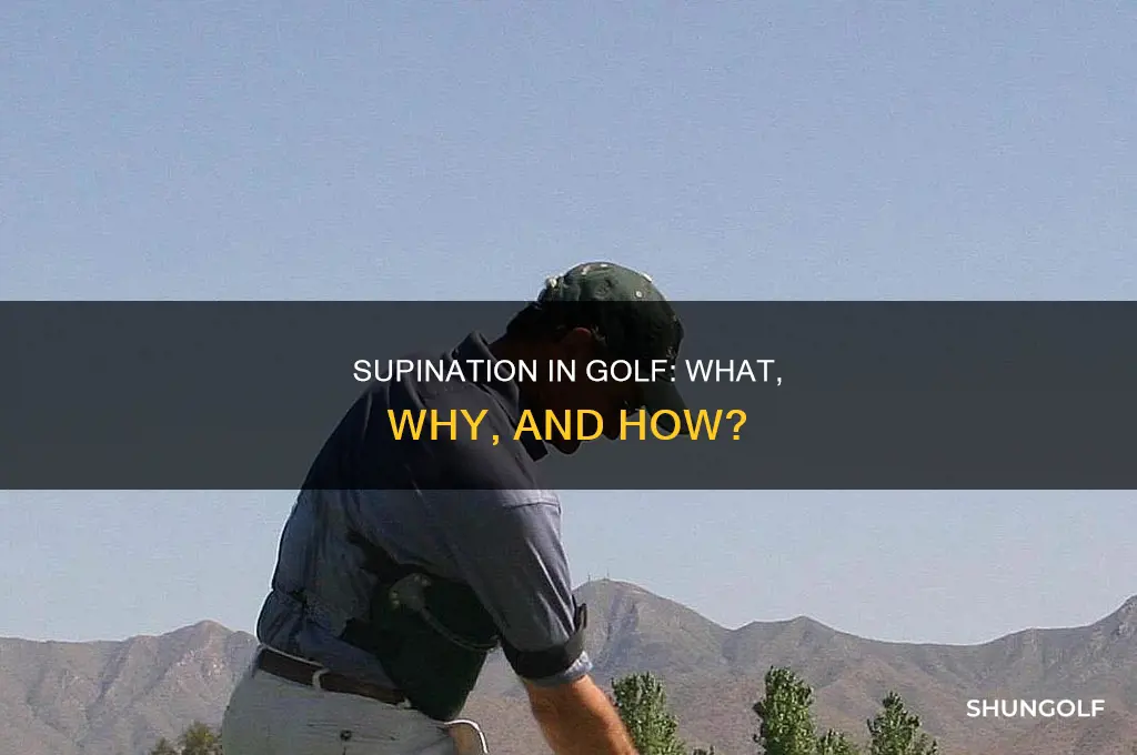 what is supination in golf
