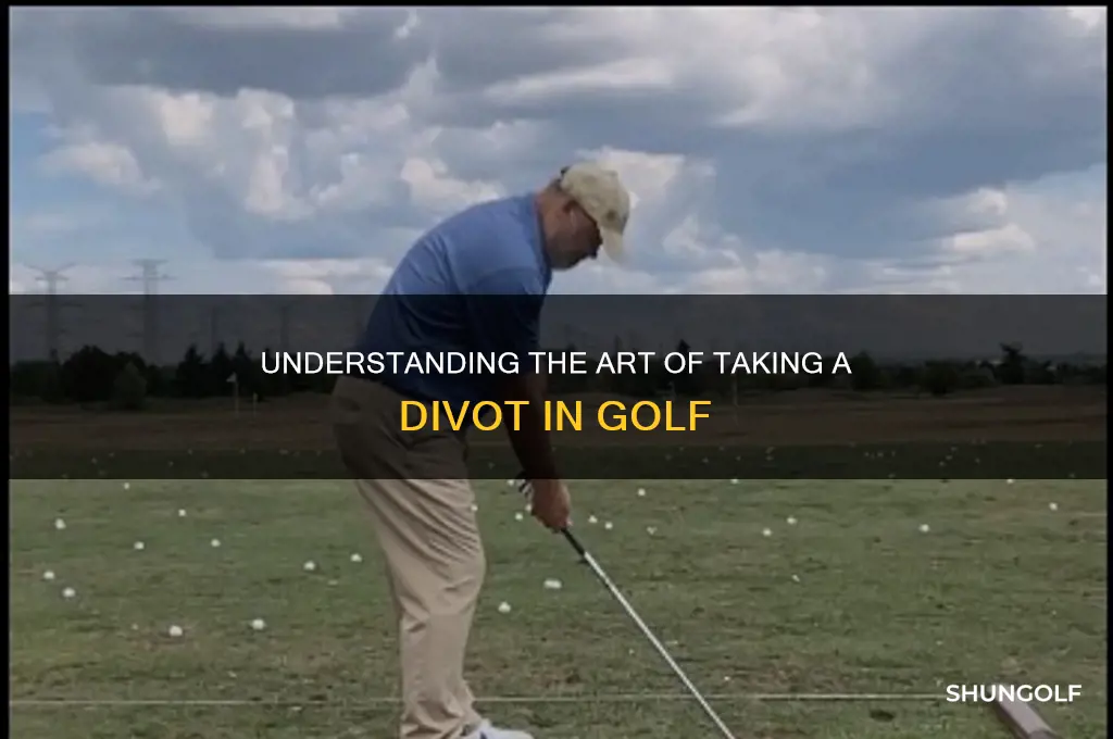 what is taking a divot in golf