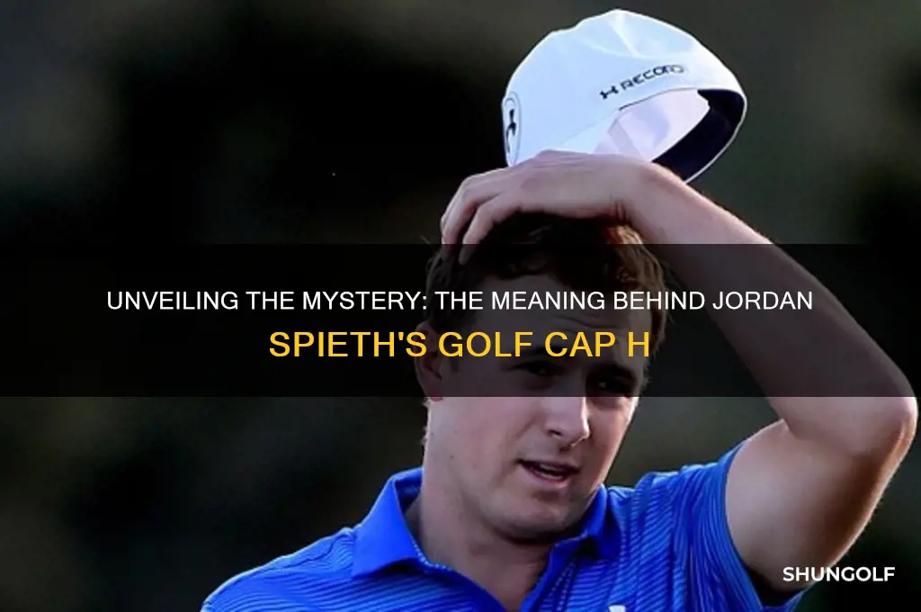 what is th h on jordan speiths golf cap