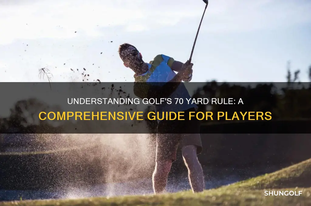what is the 70 yard rule in golf