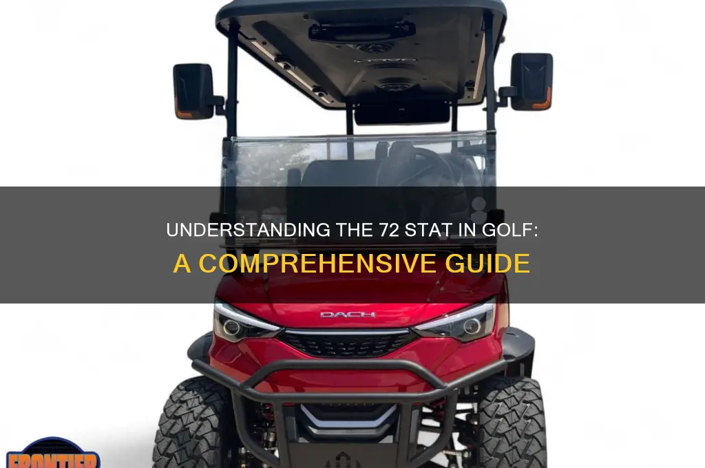 what is the 72 stat in golf