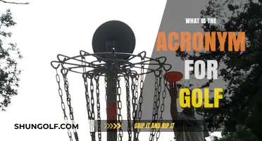 Golf Acronyms: What Do They Mean?