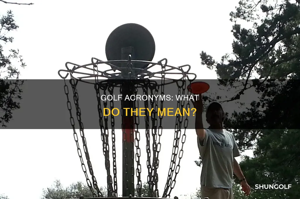 what is the acronym for golf