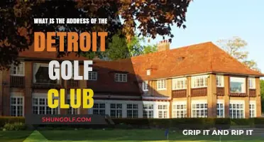 Discover the Detroit Golf Club's Prestigious Address and Location