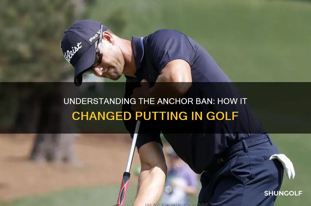 what is the anchor ban in golf
