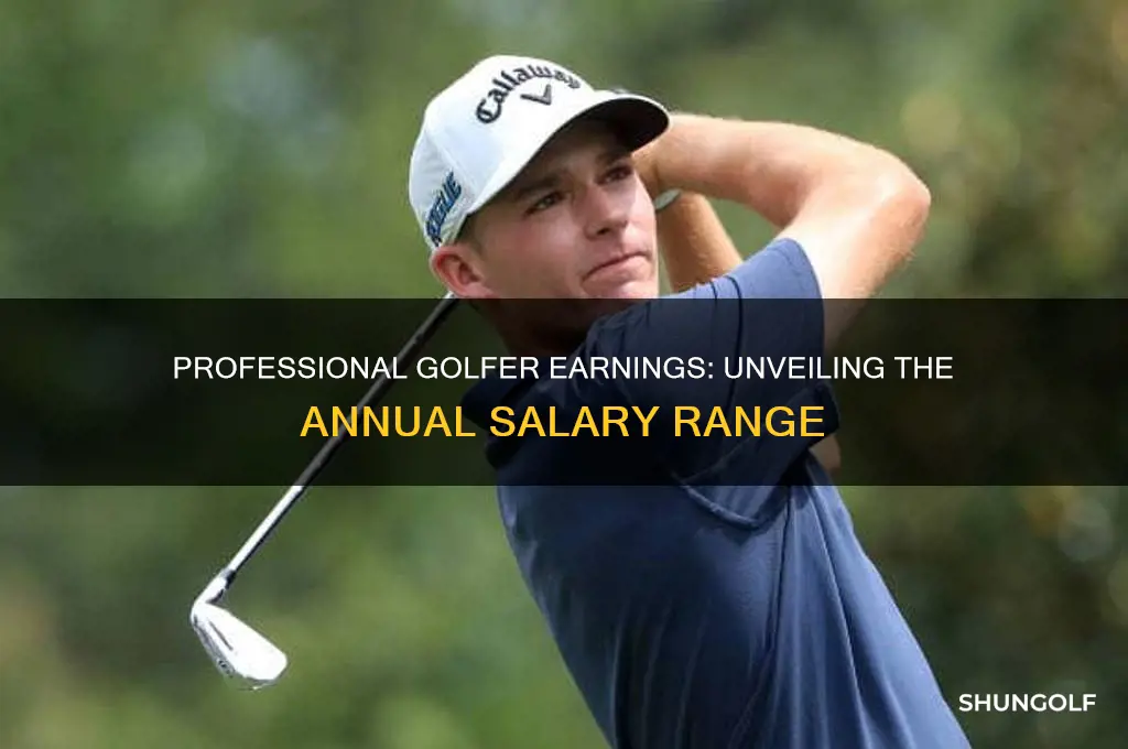 what is the annual salary of a professional golfer