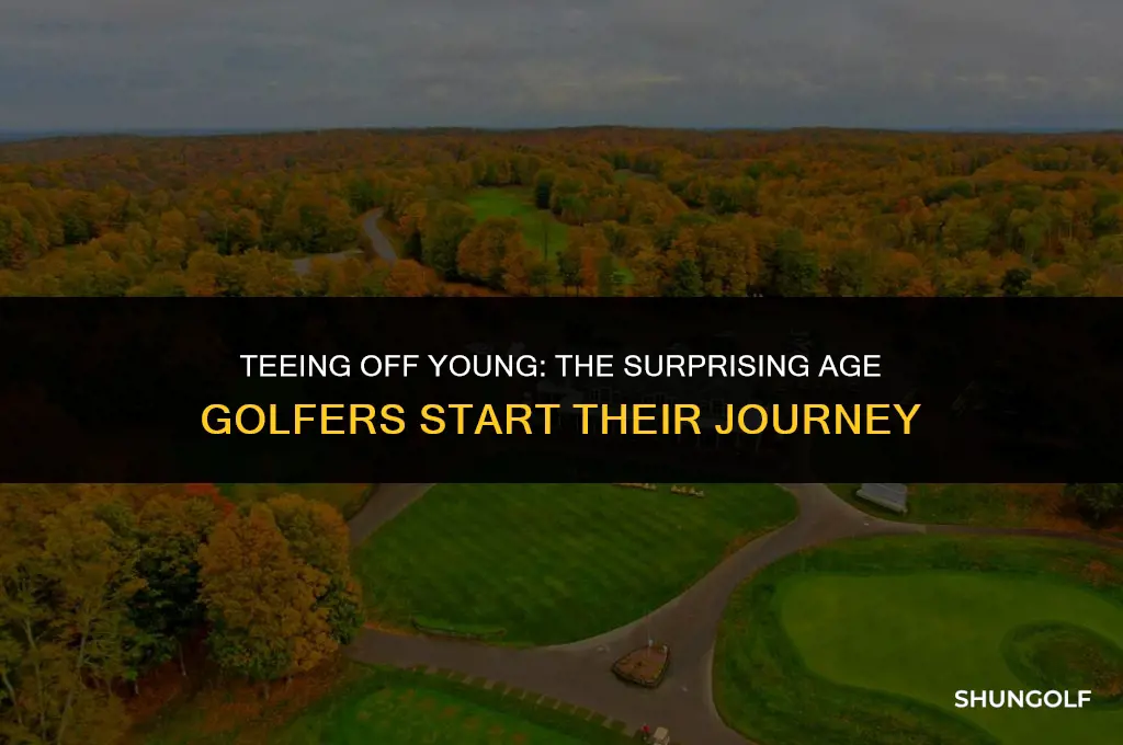 what is the average age people start golfing