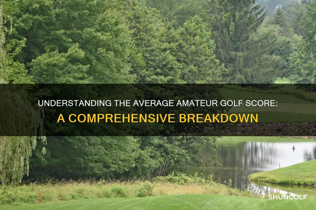 what is the average amatuer golf score