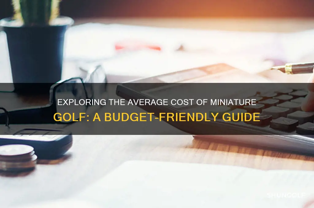 what is the average cost of minature golf