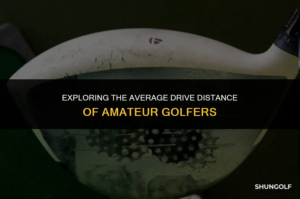 what is the average drive of an amature golfer