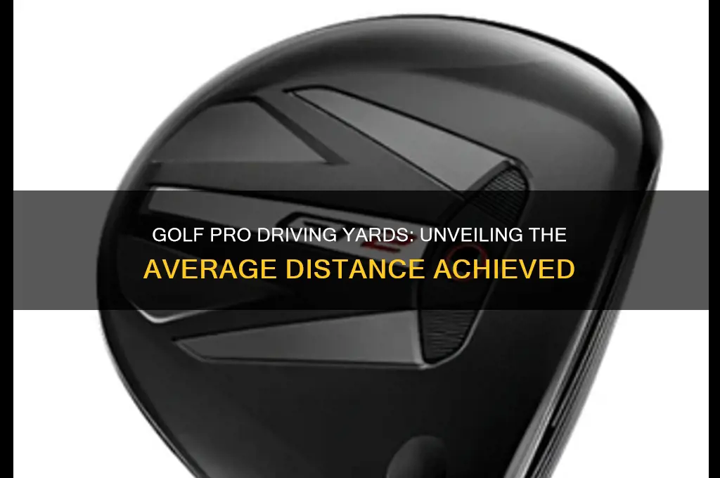 what is the average driving yards for a golf pro