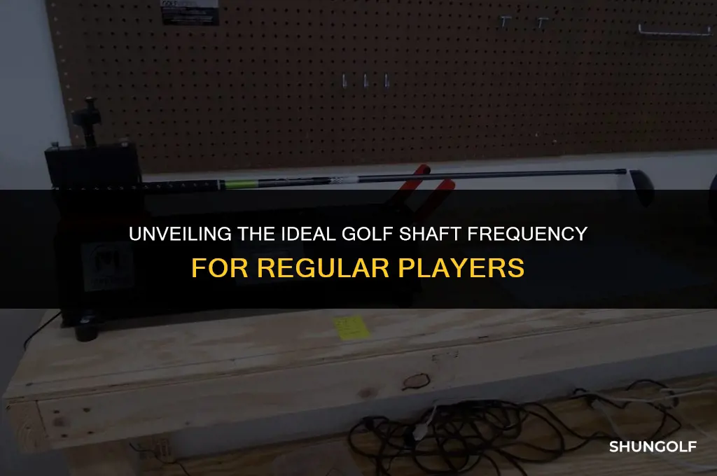 what is the average frequency of a regular golf shaft