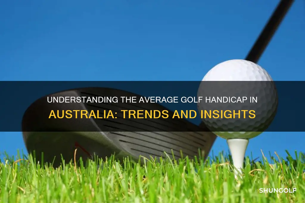 what is the average golf handicap in australia
