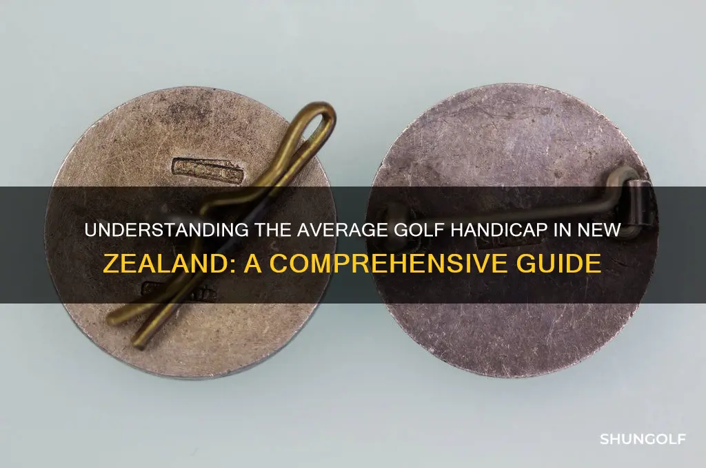 what is the average golf handicap in nz