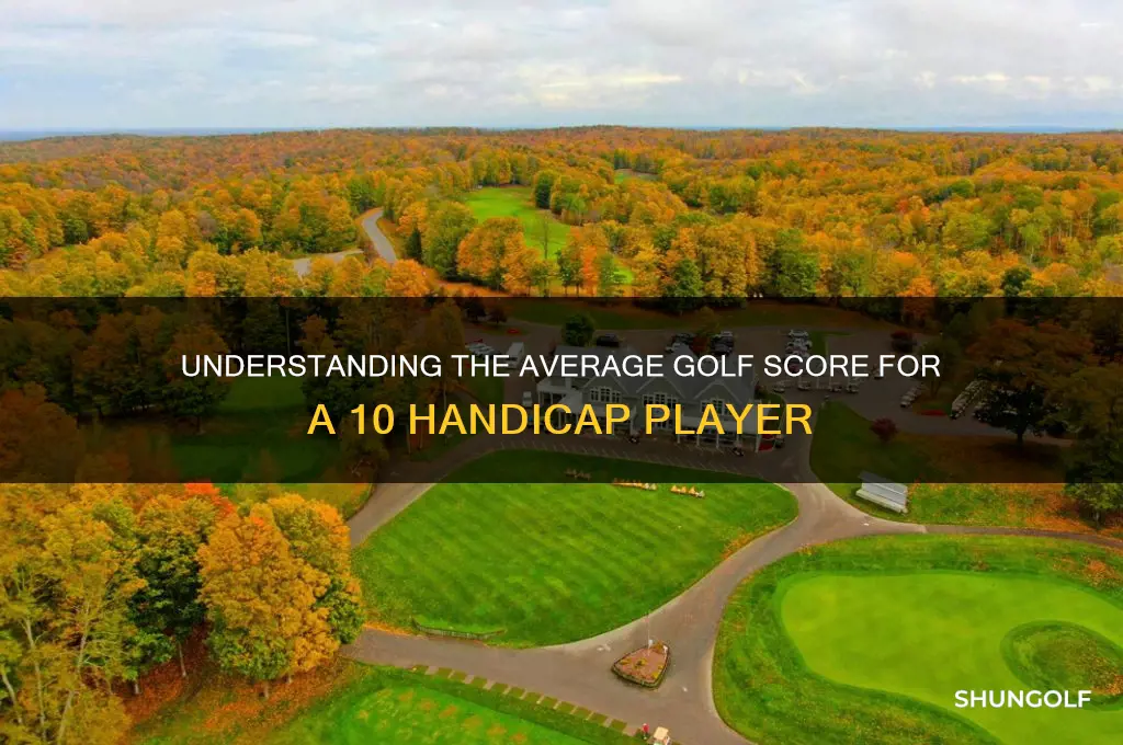 what is the average golf score for a 10 handicap